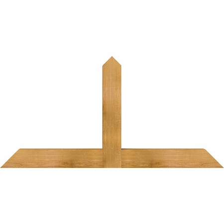 Ekena Millwork Portland Rough Sawn Timber Gable Bracket, Western Red Cedar, 48"W x 24"H x 4"D x 4"F, 12/12 Pitch GBW048X24X0404POR00RWR